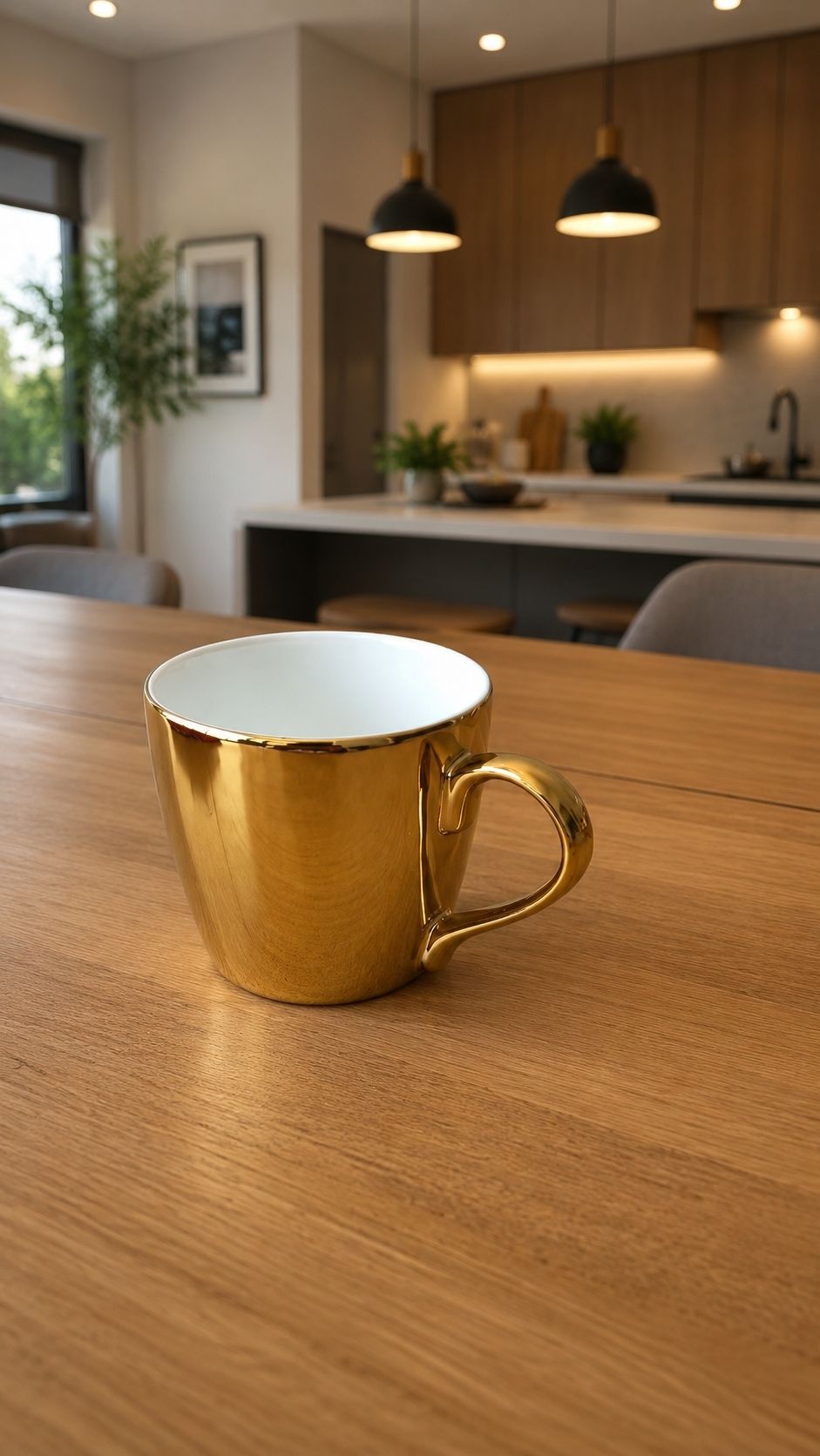 valuableshop Pack of 1 Ceramic Premium Golden Cup-picture-26