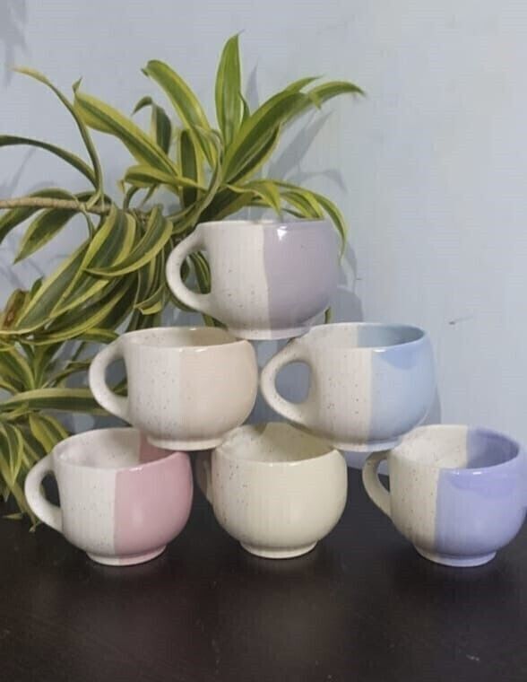 aav world cup Pack of 6 Ceramic PARI MATE MULTI ( 6 Cup Set)-picture-10