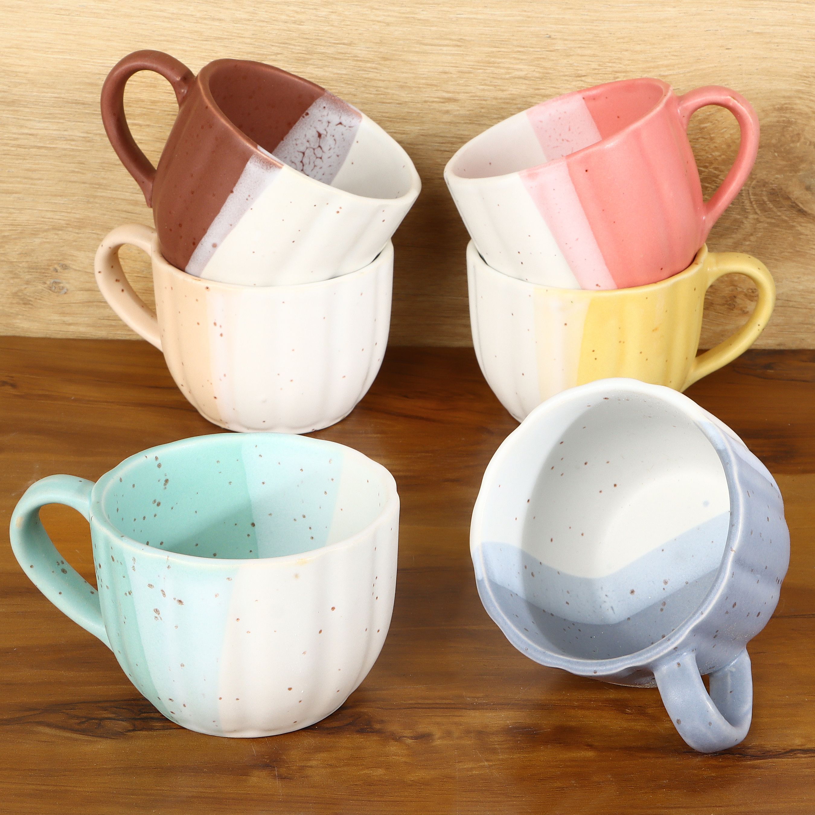 Pack of 6 Bone China Multi Pastel Series-image-25