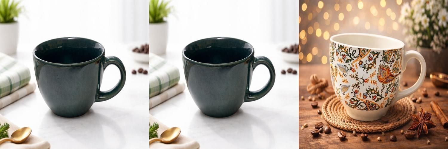 abhi creation Pack of 3 Ceramic cup_saucer-picture-27