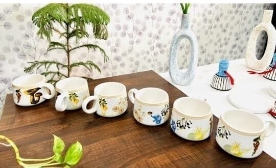 aav world cup Pack of 6 Ceramic JUNGLE ART CERAMIC CUP (6 CUP SET)-picture-12
