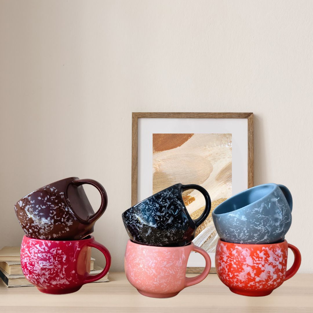 Pack of 6 Bone China Tea Cups Set of 6 | Coffee Mugs for Home Office, perfect for gifting-image-46