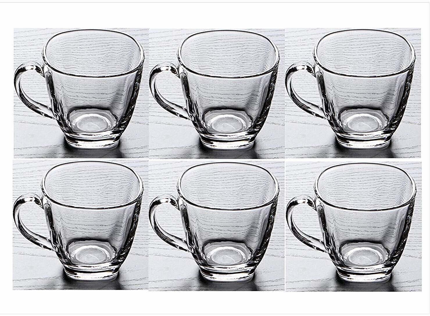antique buyer Pack of 6 Glass Pack of 6 Glass Transparent Glass Cup Tea-picture-13