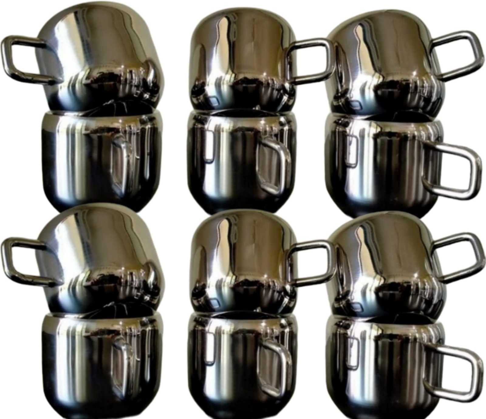 Pack of 12 Stainless Steel Double Wall Tea Cup Set of 12| Unbreakable Tea & Coffee Cup 80 ml (Pack of 12)-image-36