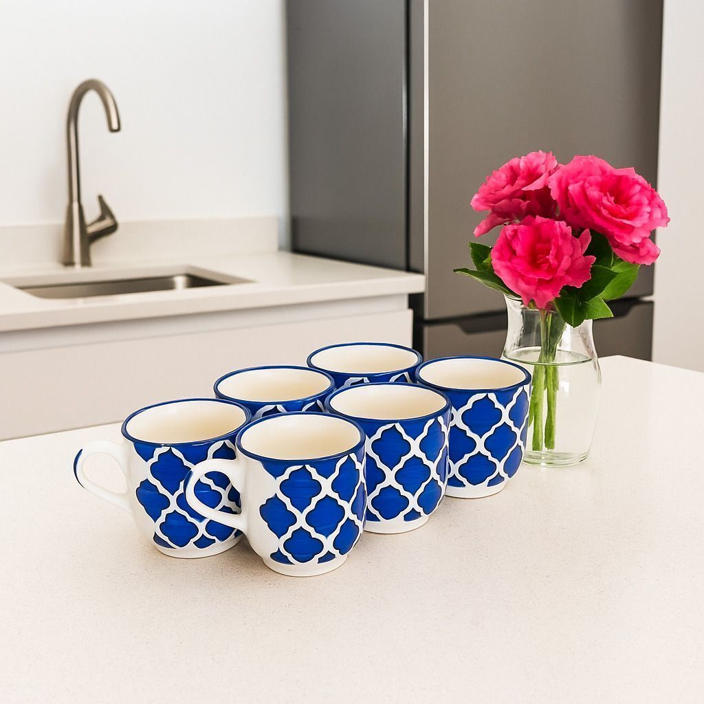love unlimited Ceramic Tea Cups Set of 6 | Coffee Mugs for Home Office, perfect for gifting-picture-42