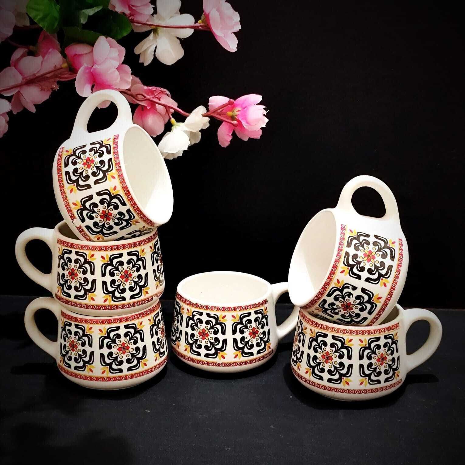 aav world Ceramic AAV white afgani FLOWER, (CUPS SET)-picture-13