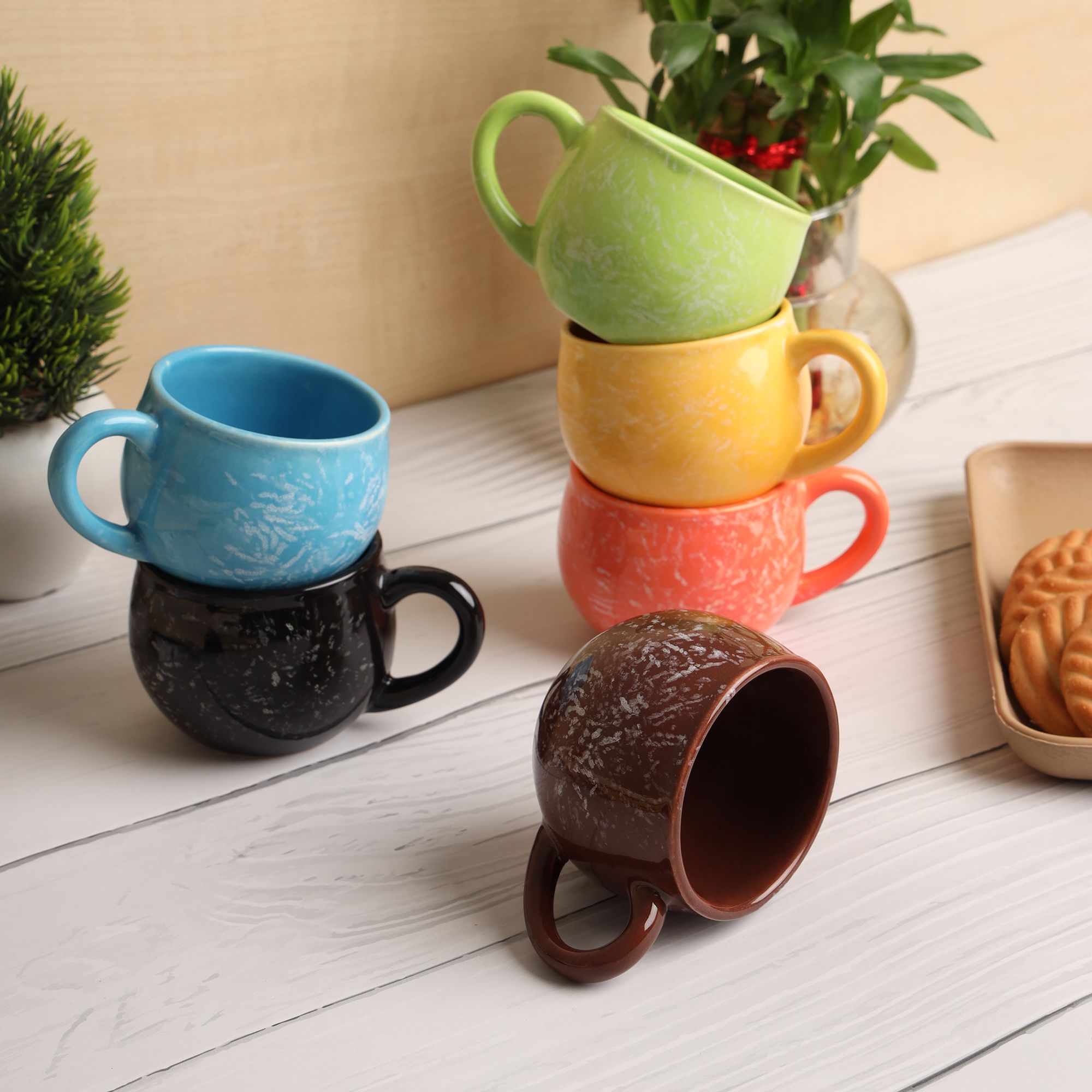 plutonic designs Pack of 6 Ceramic Rainbow Haze-picture-11