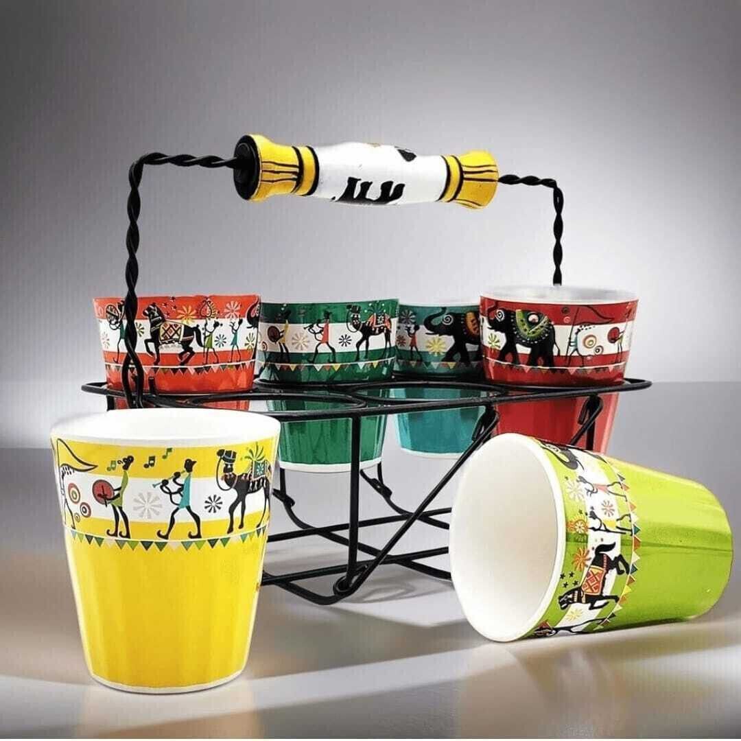 aav world Ceramic multicolour tea glass-picture-10