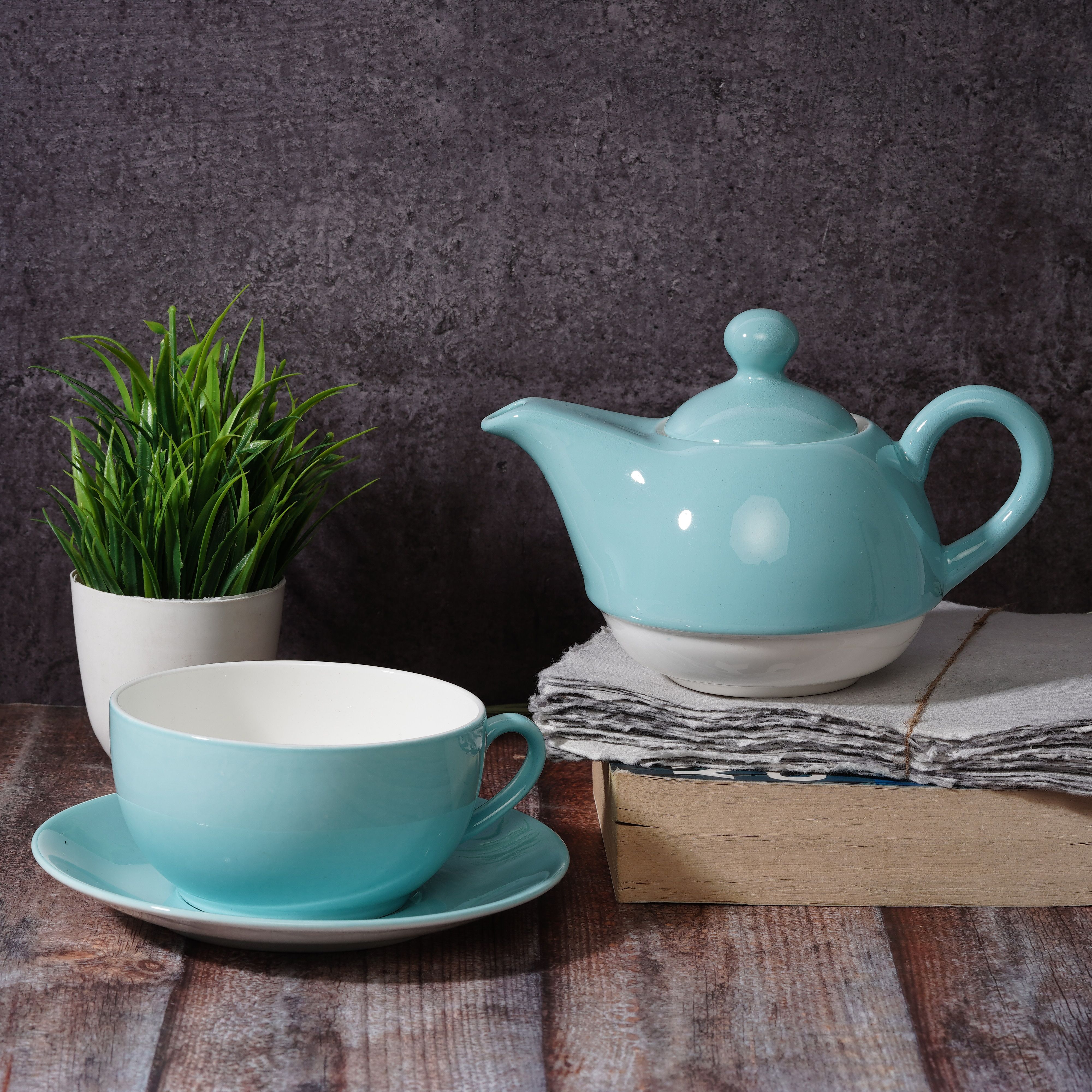 Pack of 4 Bone China Tea for One Set, 85011-image-43