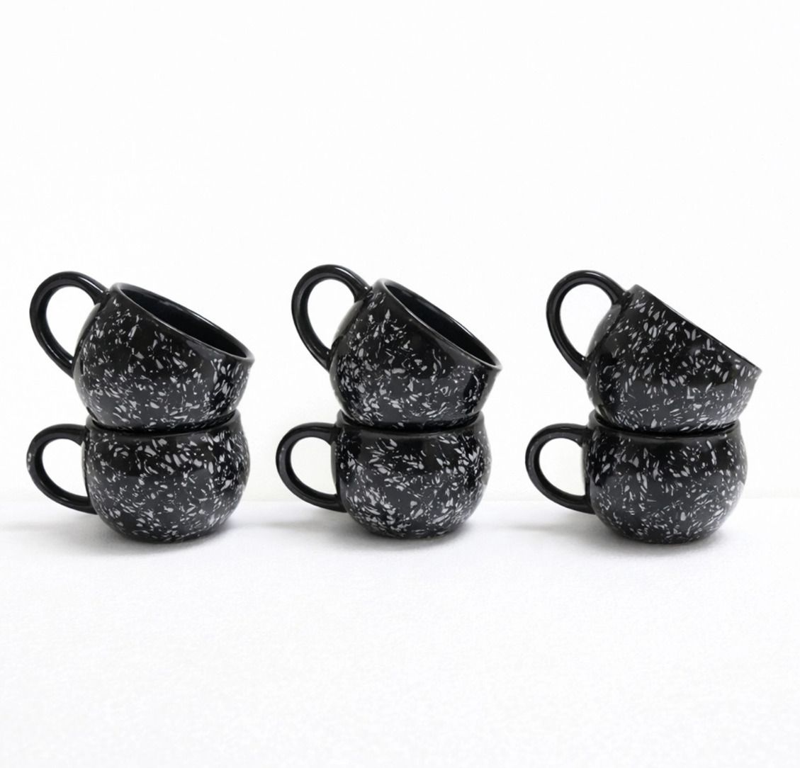 the cuppist Pack of 6 Ceramic Black Tea cup set of 6 for Home/Office/Gifts-picture-34