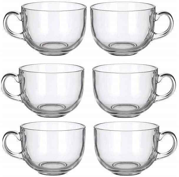 namaste kitchen Pack of 6 Glass Transparent Glass Tea Cup Set for Coffee, Tea, Milk-picture-22