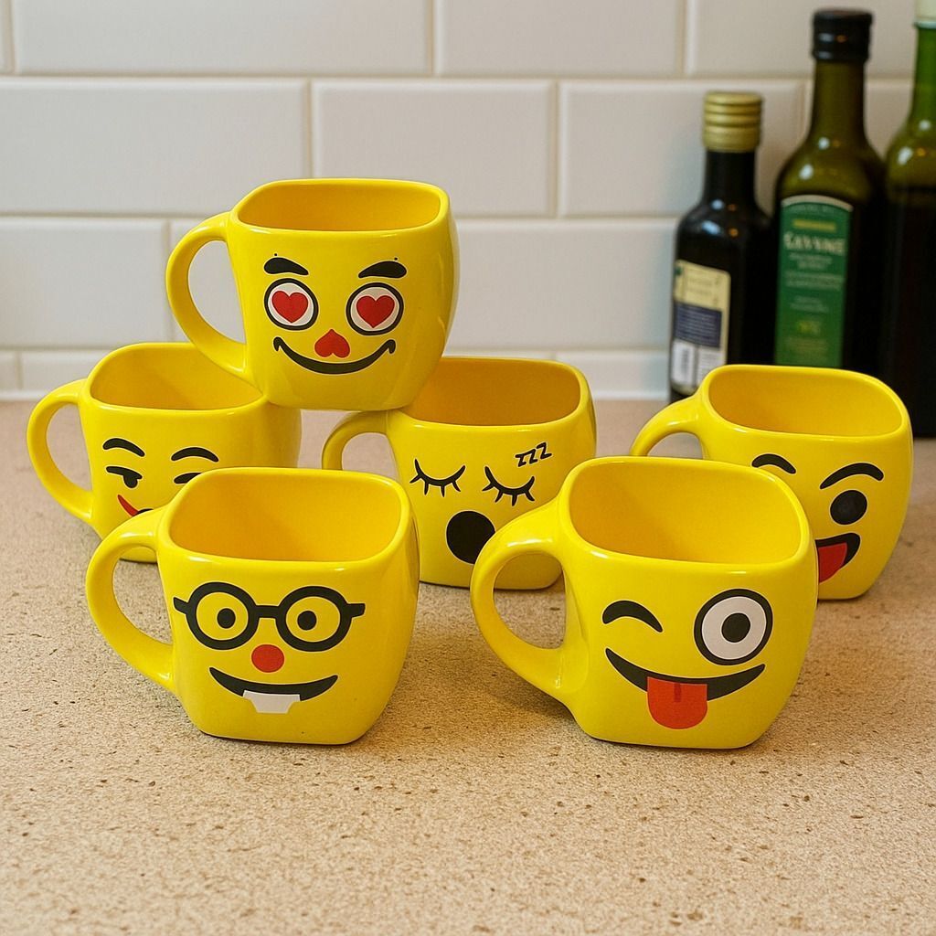 love unlimited Pack of 6 Ceramic Tea Cups Set of 6 | Coffee Mugs for Home Office, perfect for gifting-picture-51