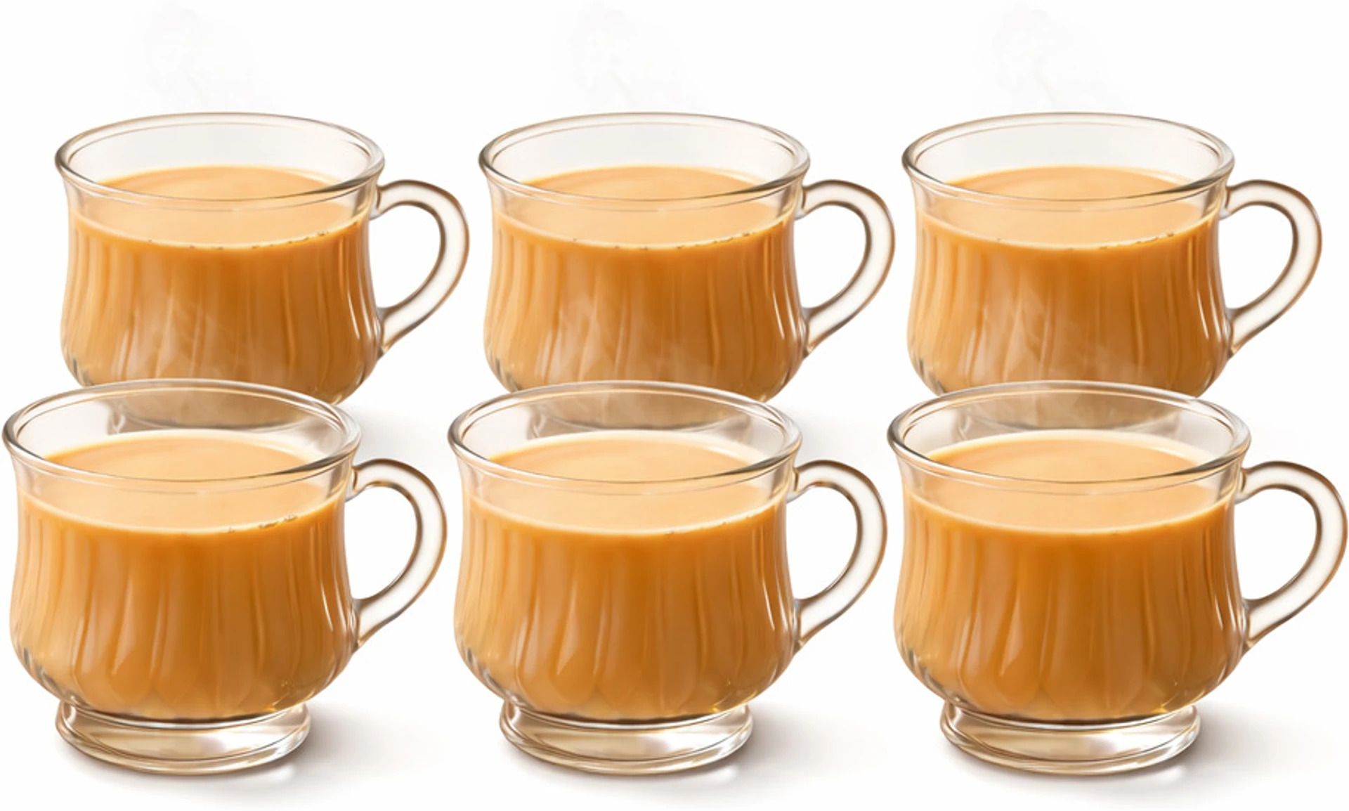 froxly Pack of 6 Glass Premium Transparent Tea Cup with Handle for Tea & Coffee Set of 6-picture-14