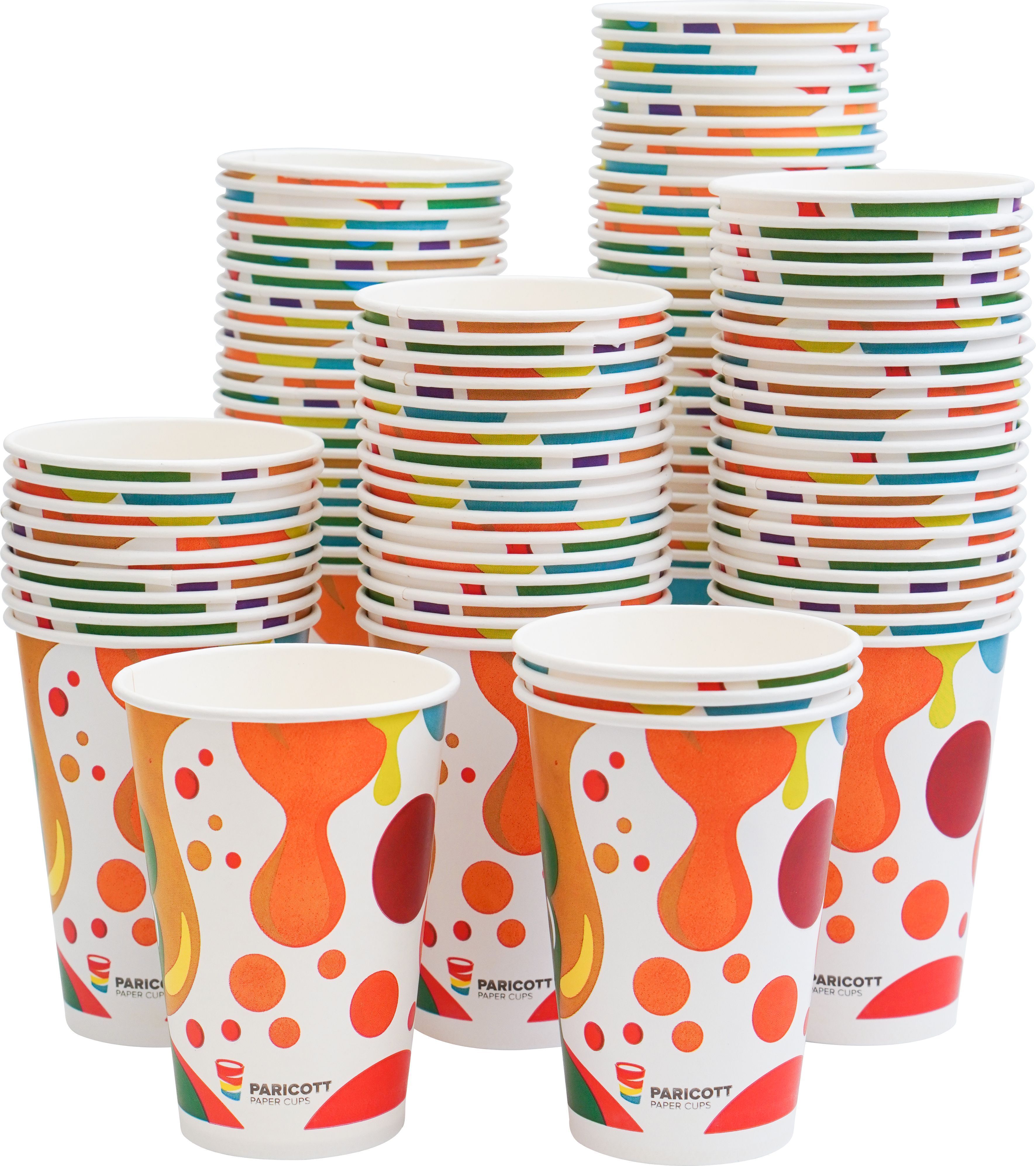 paricott Paper NEW26_300ml Multi Drop Disposable Party for Beverages (Pack of 100 Pieces)-picture-19