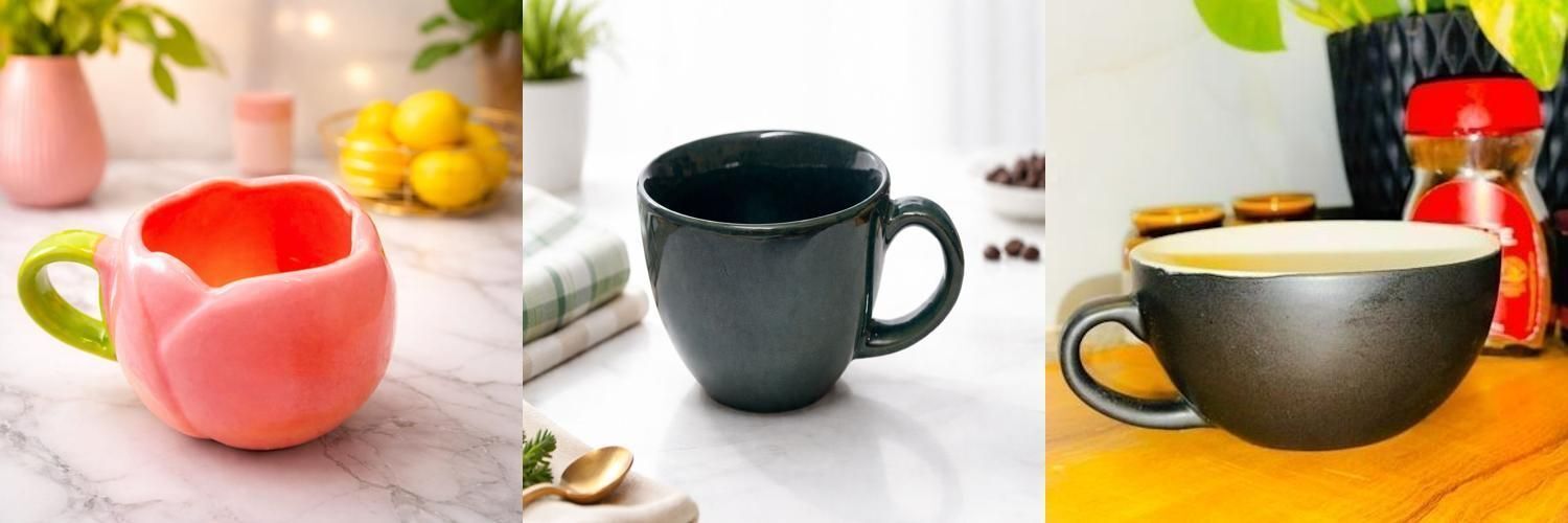 abhi creation Pack of 3 Ceramic pack of 3cup_set_multicolour_ceramic-900-picture-41