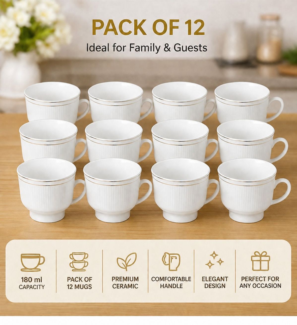 chahatceramics Pack of 12 Ceramic BONE CHINA CUPS-picture-24