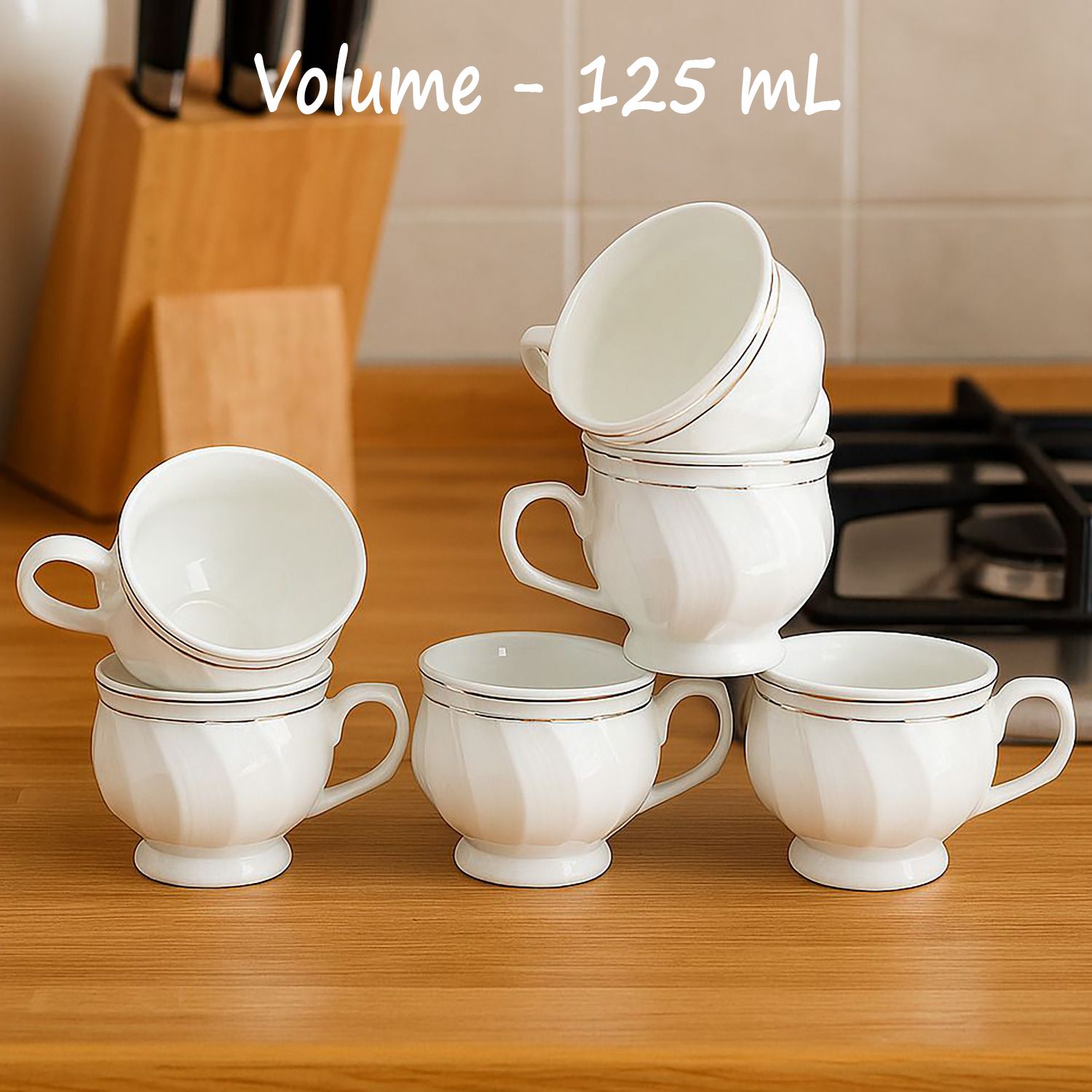 d'maiolica Pack of 6 Ceramic, Bone China Tea Cups Set of 6 | Coffee Mugs for Home Office, perfect for gifting-picture-39