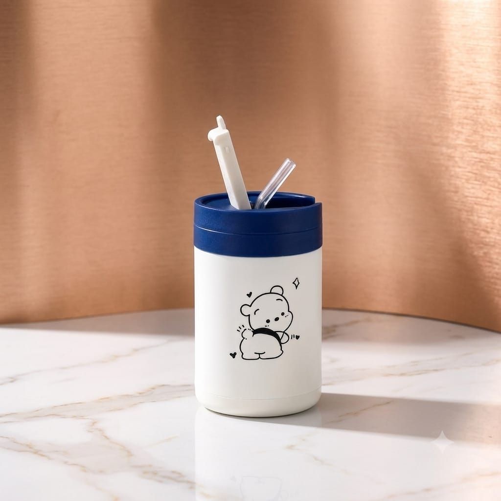 bear winngs Pack of 1 Glass Premium coffee mug for kids || Best for gifting-picture-14