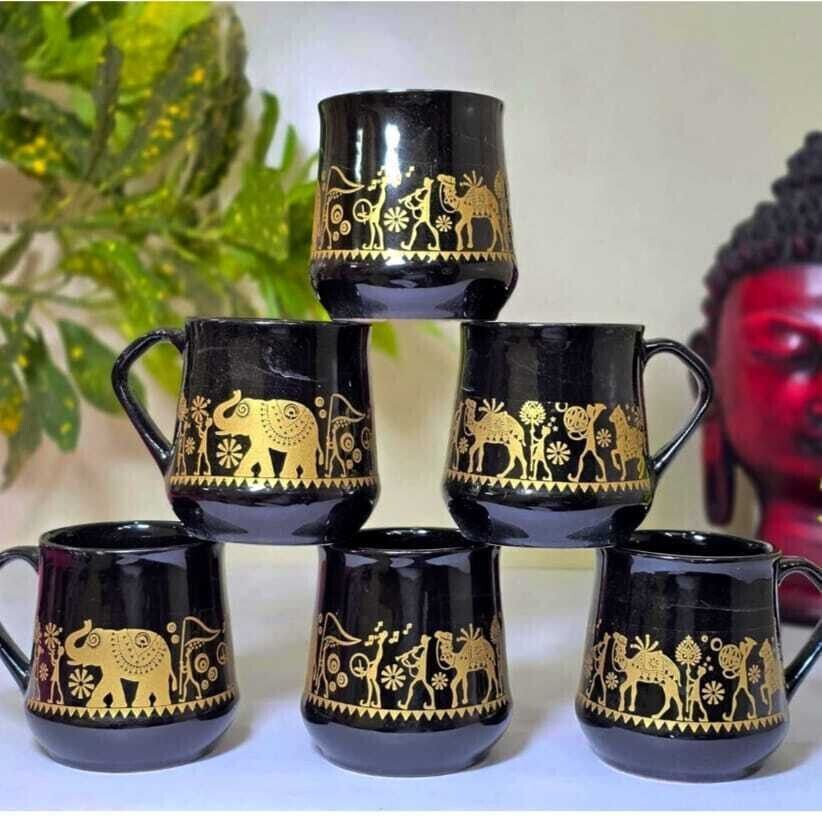 aav world cup Ceramic balck shine design beautiful tea cup-picture-48