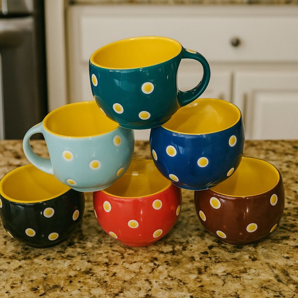 love unlimited Pack of 6 Ceramic Tea Cups Set of 6 | Coffee Mugs for Home Office, perfect for gifting-picture-58