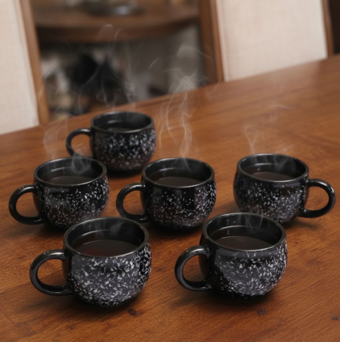 Pack of 6 Bone China Tea Cups Set of 6 | Coffee Mugs for Home Office-image-39