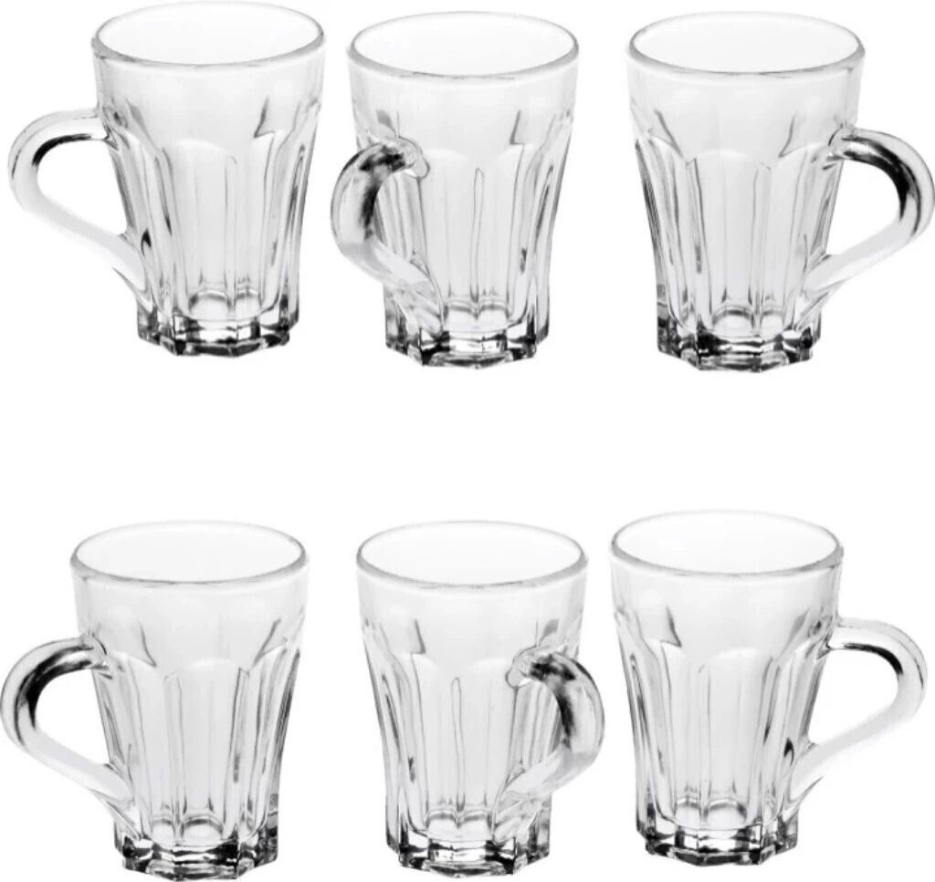 joy2u Pack of 6 Glass (pack of 6) New Designer Tea Cup_07 Glass Mug-picture-14