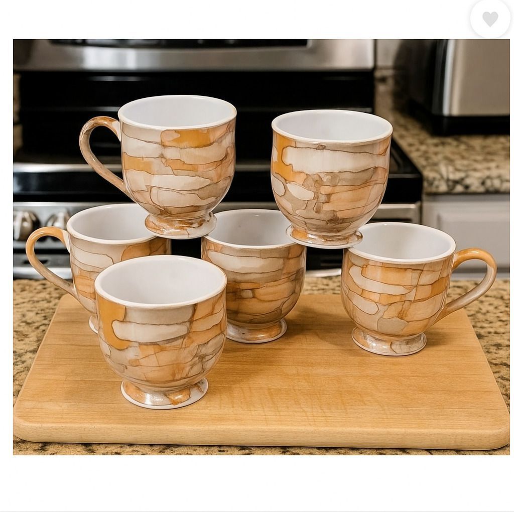 love unlimited Pack of 6 Ceramic Tea Cups Set of 6 | Coffee Mugs for Home Office, perfect for gifting-picture-53