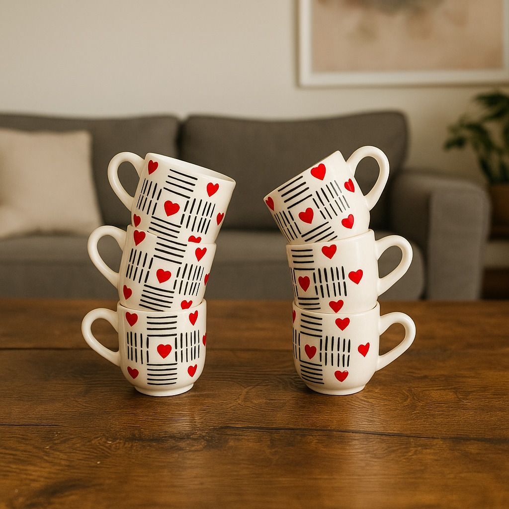 sjs Bone China Tea Cups Set of 6 | Coffee Mugs for Home Office, perfect for gifting-picture-25