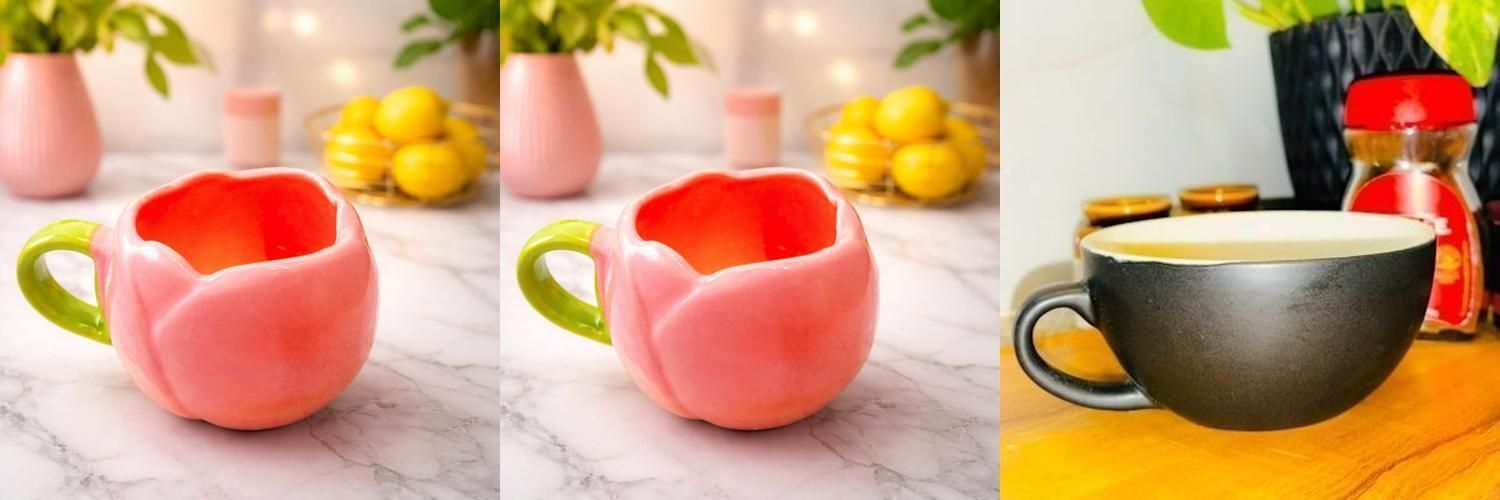 riyanshi enterprises Pack of 3 Ceramic pack of 3cup_set_multicolour_ceramic-863-picture-43