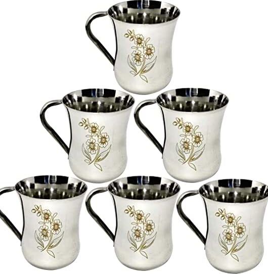 ceepee Stainless Steel Tea/Coffee/Milk 100ml LASER CUP-picture-16