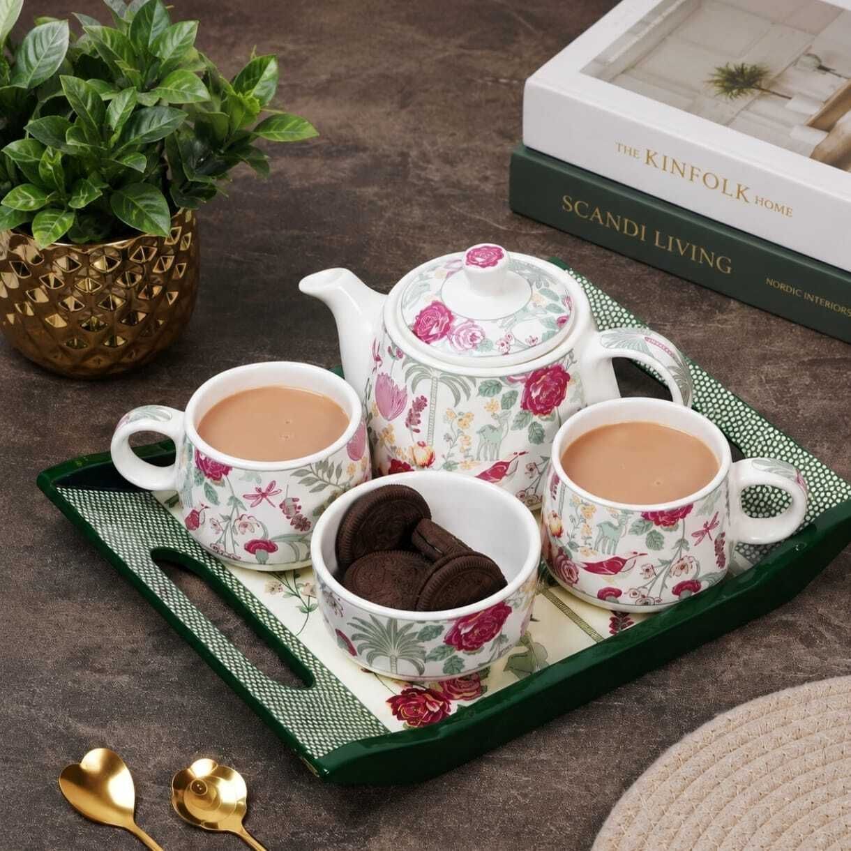 aav world Ceramic sukoon WITH TEA CUP and plate-picture-11