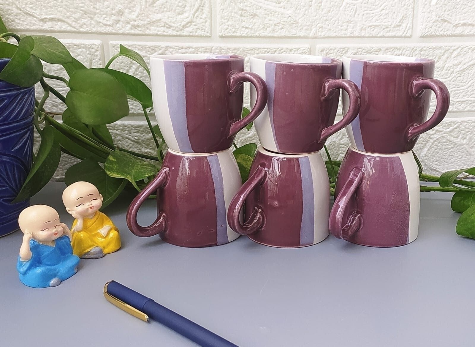 aav world Ceramic ENGLISH PURPLE DOUBLE SHED-picture-38