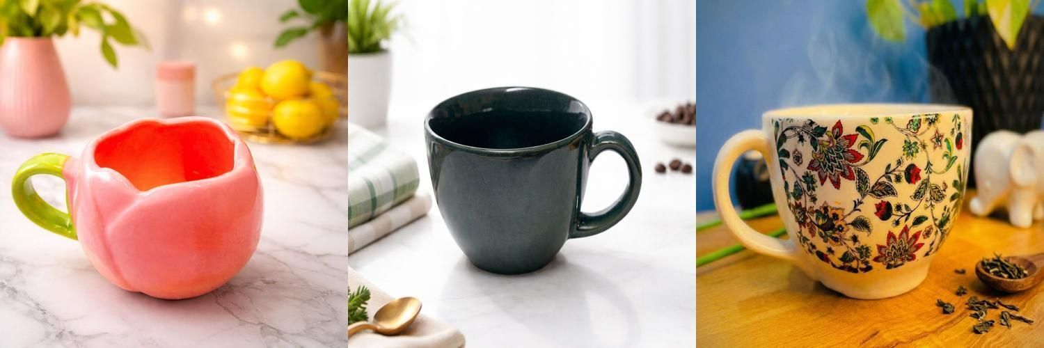 riyanshi enterprises Pack of 3 Ceramic pack of 3cup_set_multicolour_ceramic-889-picture-21