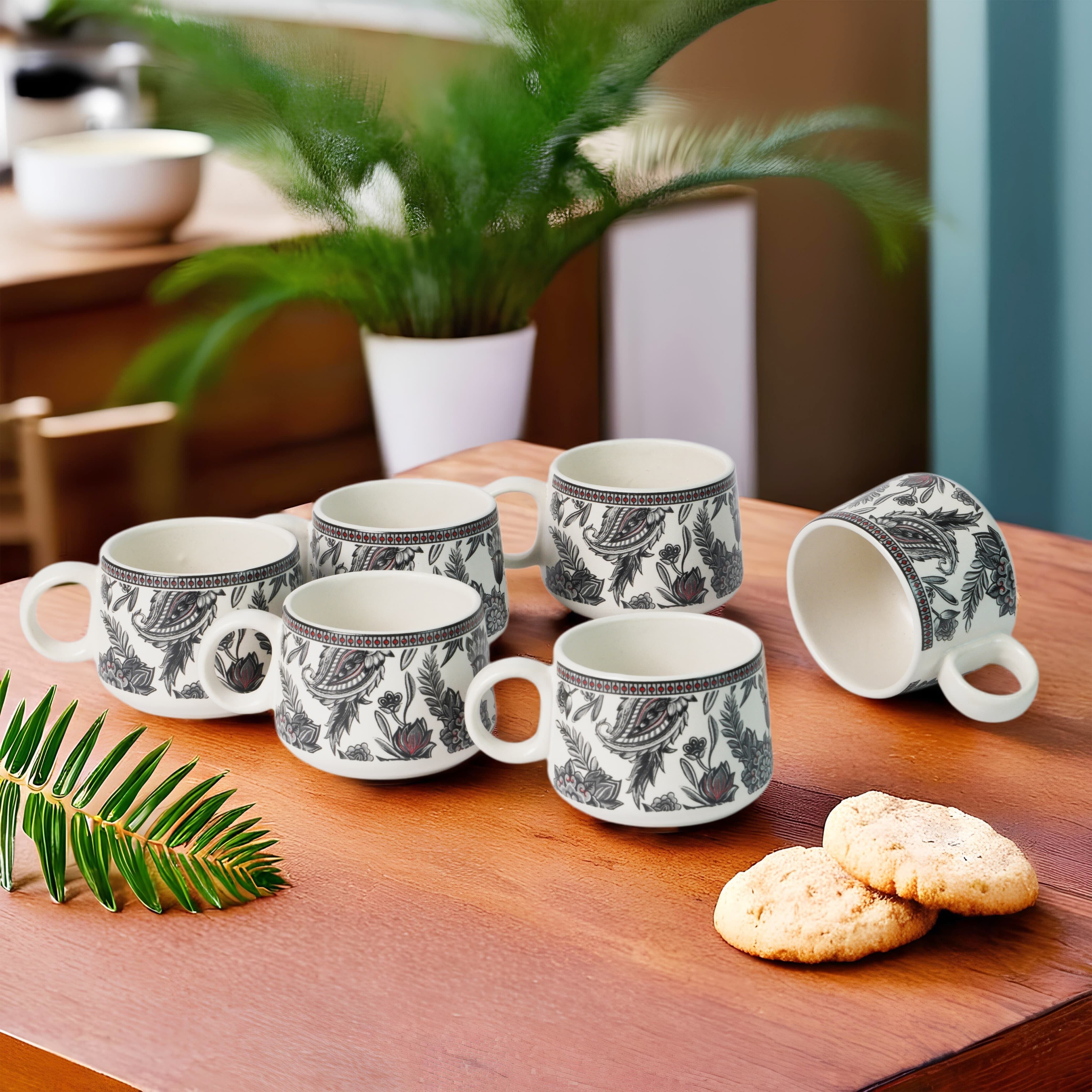 Ceramic CARPET 15 IN Black gorgeous art cup-image-40