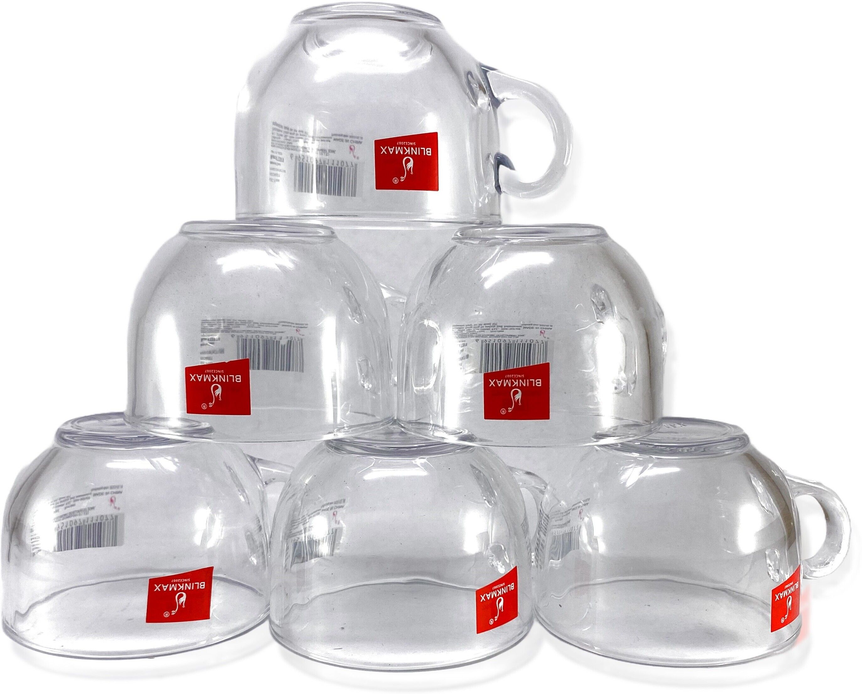 elven Pack of 6 Glass BLINKMAX Transparent Tea Cup Coffee Cup Set of 6 Made of Glass 150 ml Pack of 6-picture-27