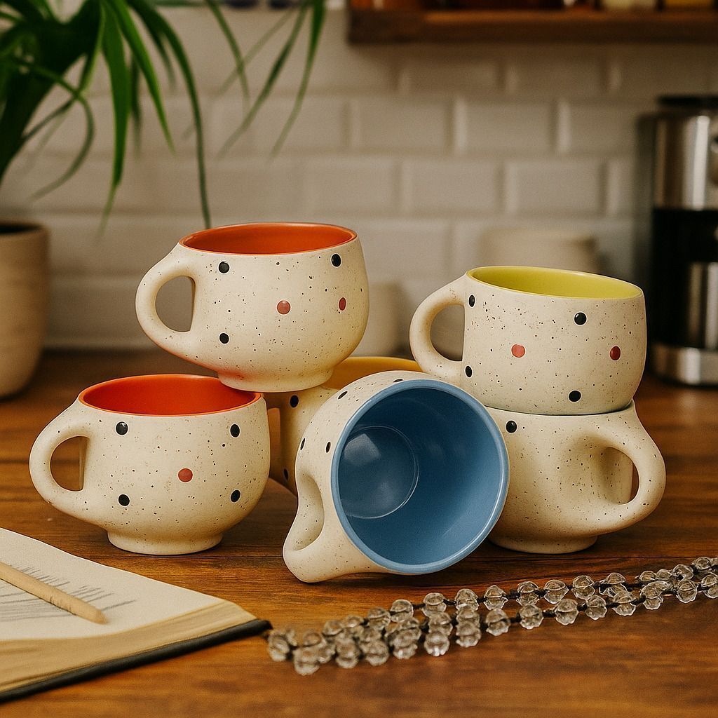 love unlimited Ceramic Tea Cups Set of 6 | Coffee Mugs for Home Office, perfect for gifting-picture-21