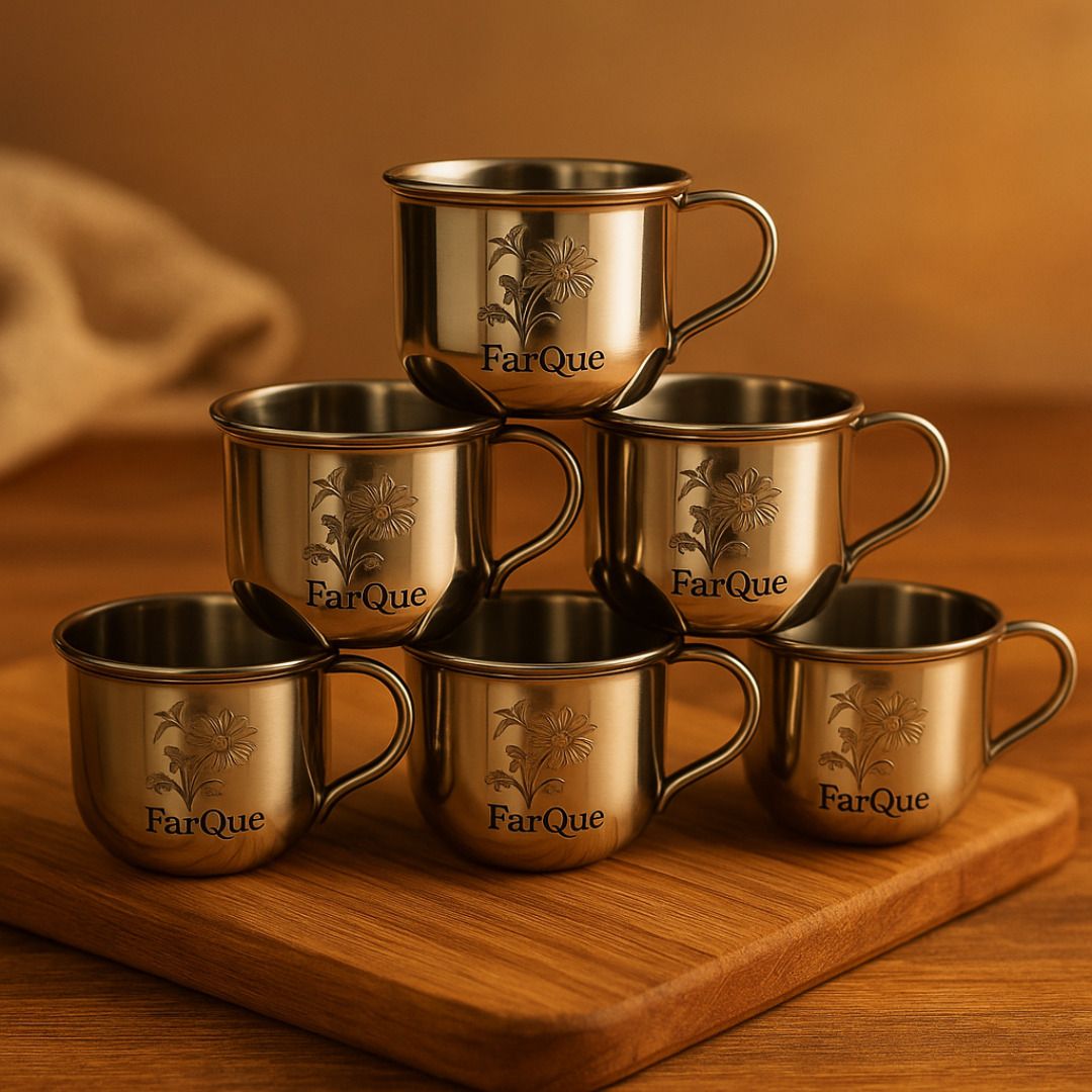 farque Pack of 6 Stainless Steel Best for daily use-picture-15