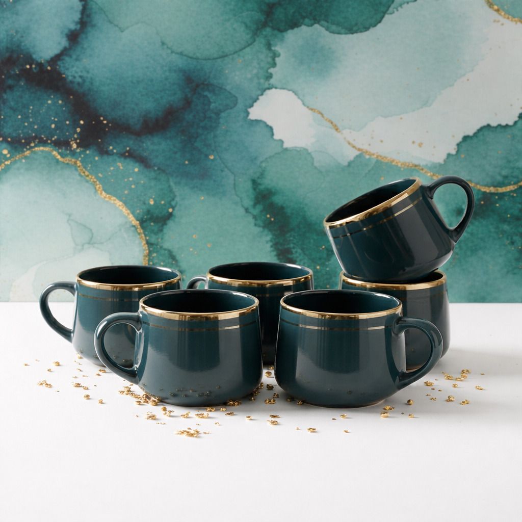 plutonic designs Pack of 4 Ceramic Ocean Luxe-picture-23