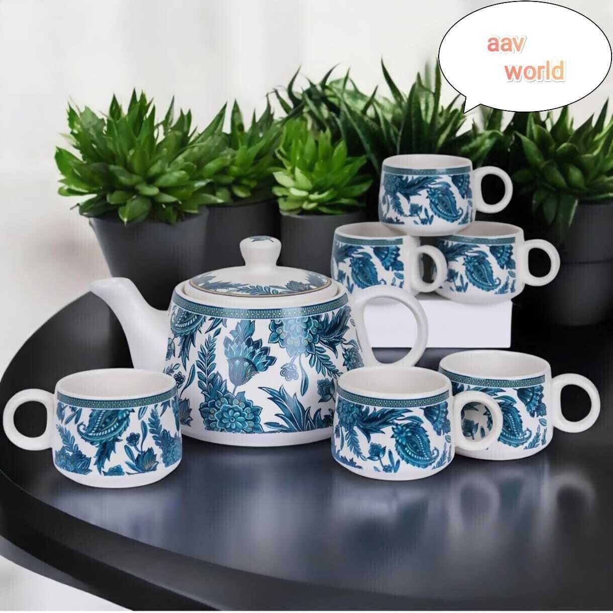 aav world Ceramic carpet 16 Tea set with kettle with cup-picture-21