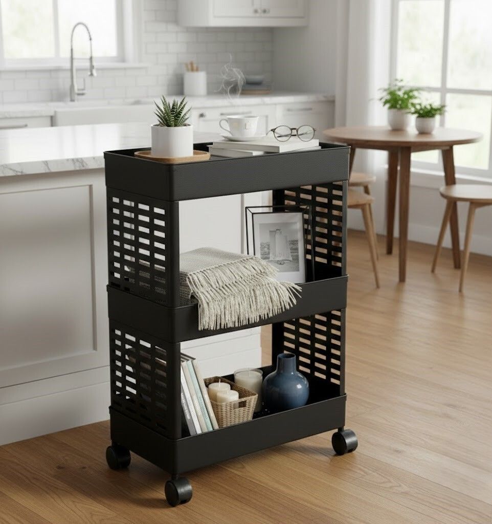 Plastic Kitchen Trolley-image-0