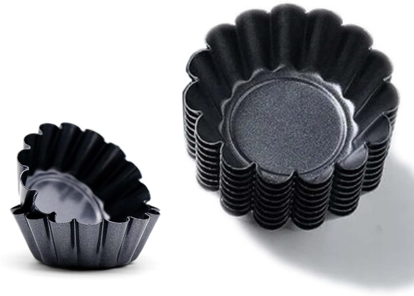 Tart Pan Cake Mould for Pancakes and Chocolate Cake - Pack of 6 Cupcake Maker