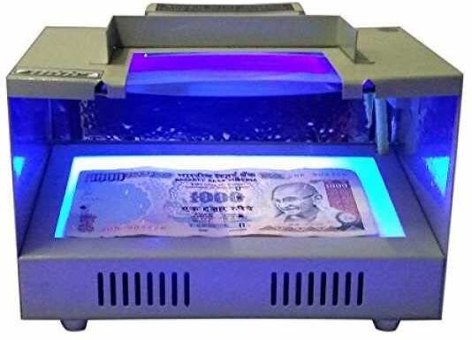 ELCONS White mini jumbo with led Countertop Counterfeit Currency Detector-image-10