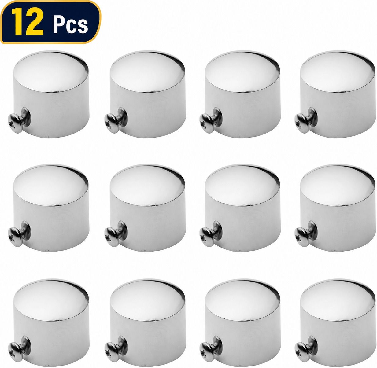 Silver Rod Rail Bracket, Curtain Knobs Metal-image-25