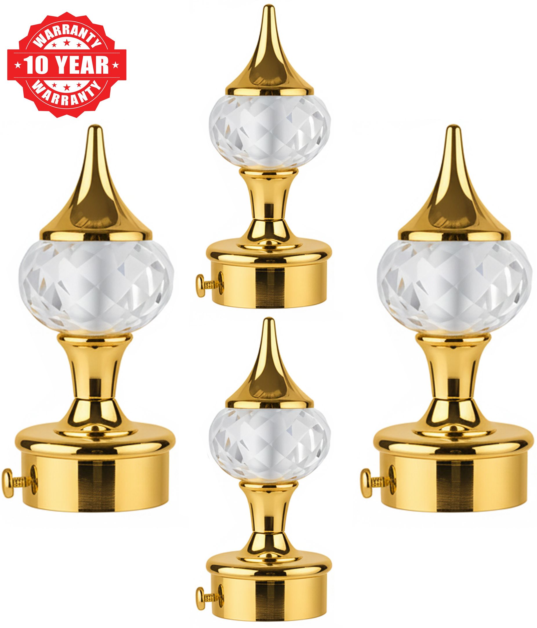 indora Gold Rod Rail Bracket, Curtain Knobs, Curtain Hooks, Tassels, Curtain Rods Metal-picture-29