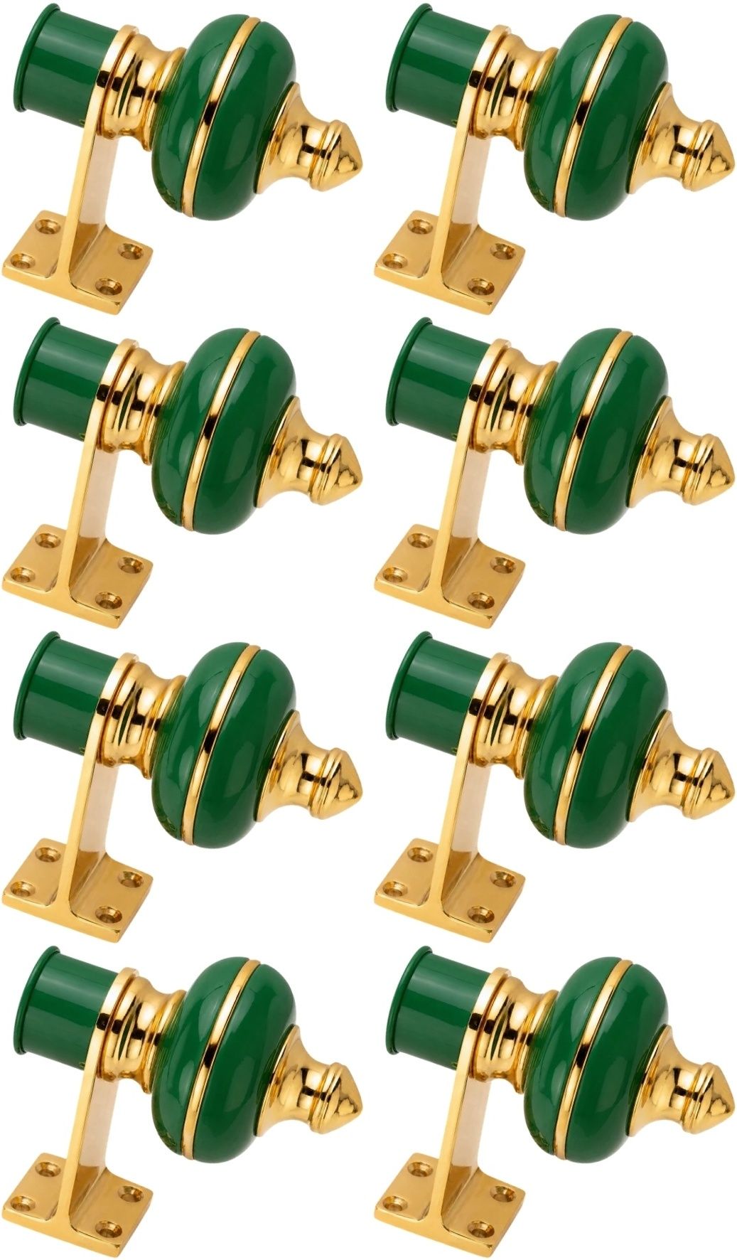 ghazian Green, Gold Curtain Knobs, Rod Rail Bracket Metal-picture-5