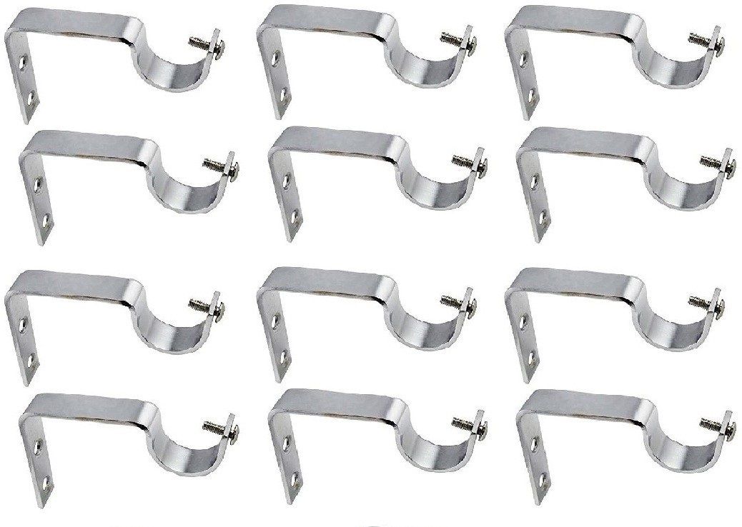 Silver Curtain Hooks, Curtain Knobs, Curtain Rods, Rod Rail Bracket Metal-image-31