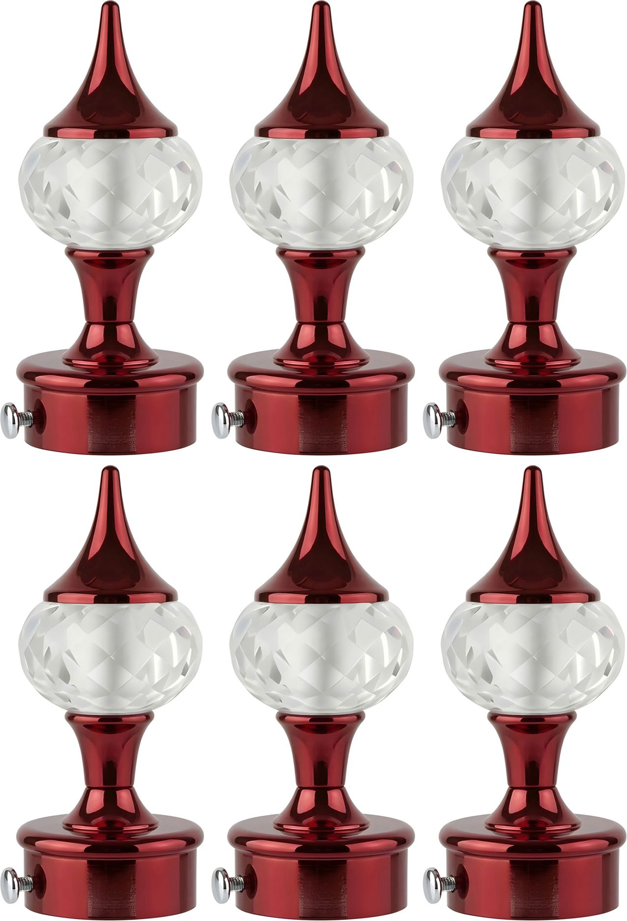 indora Red Rod Rail Bracket, Curtain Knobs, Curtain Hooks, Tassels, Curtain Rods Metal-picture-15