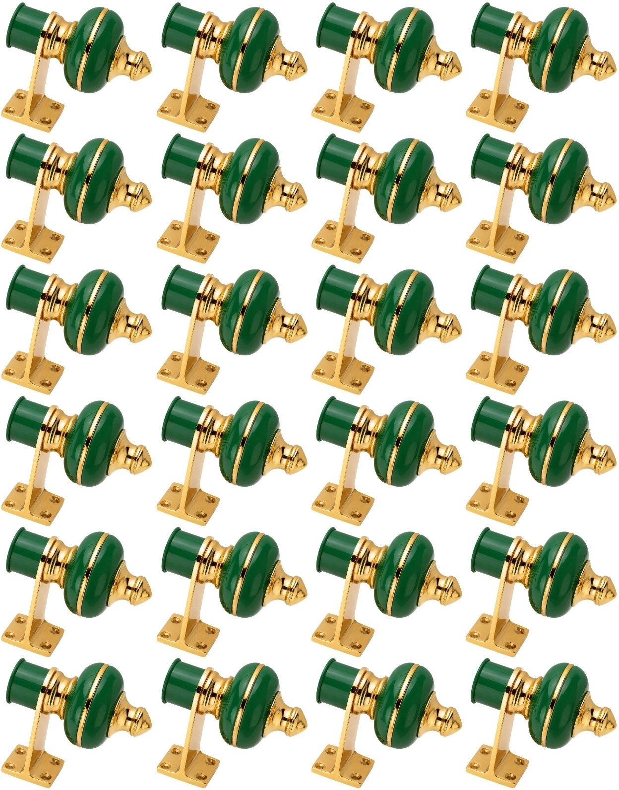 ghazian Green, Gold Curtain Knobs, Rod Rail Bracket Metal-picture-4