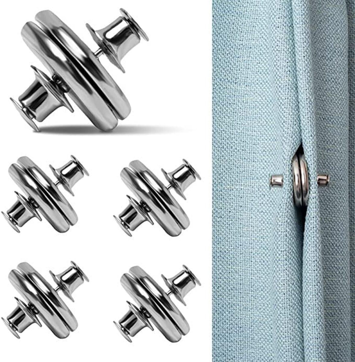 Silver Curtain Hooks Metal-image-15
