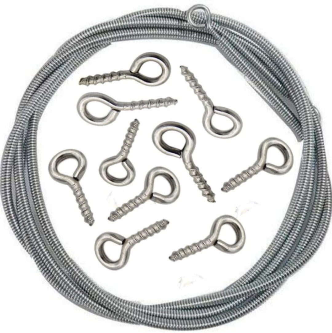 ds creations Silver Cord Pull, Curtain Hooks, Trimming image 1